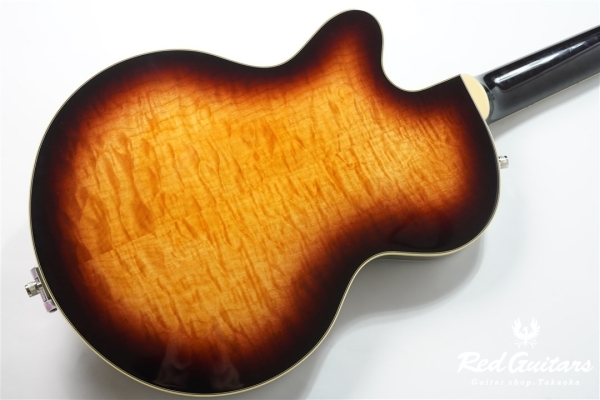 G5655T-QM ELECTROMATIC CENTER BLOCK JR. SINGLE-CUT QUILTED MAPLE WITH BIGSBY - Sweet tea